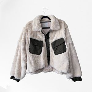 Macy Mccoy Beige Fur Jacket